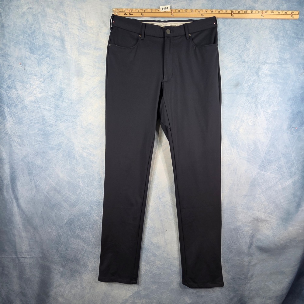 Johnnie-O Mens Performance Golf Pants Navy Blue 30x32 Stretch Trousers